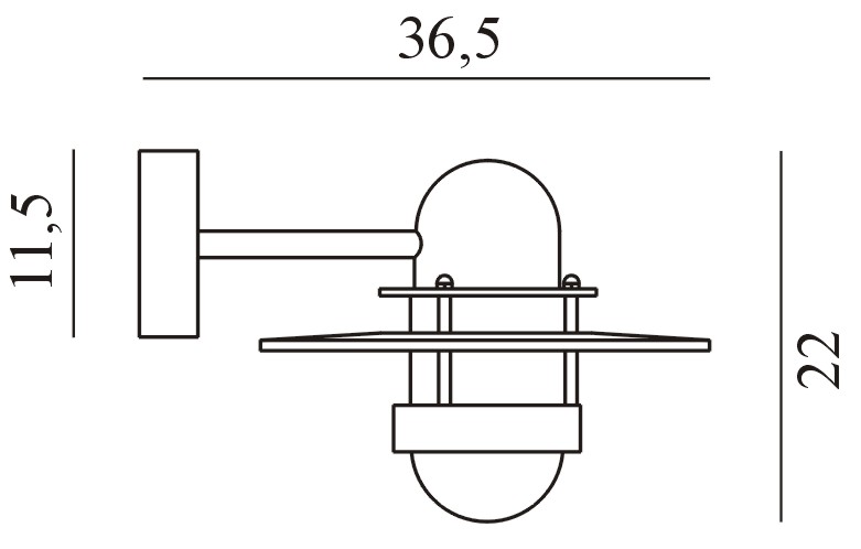 Vignette 3 produit Ref : 270GA         | bergen galvanise 53w halogene/e27 ip54 850c claire